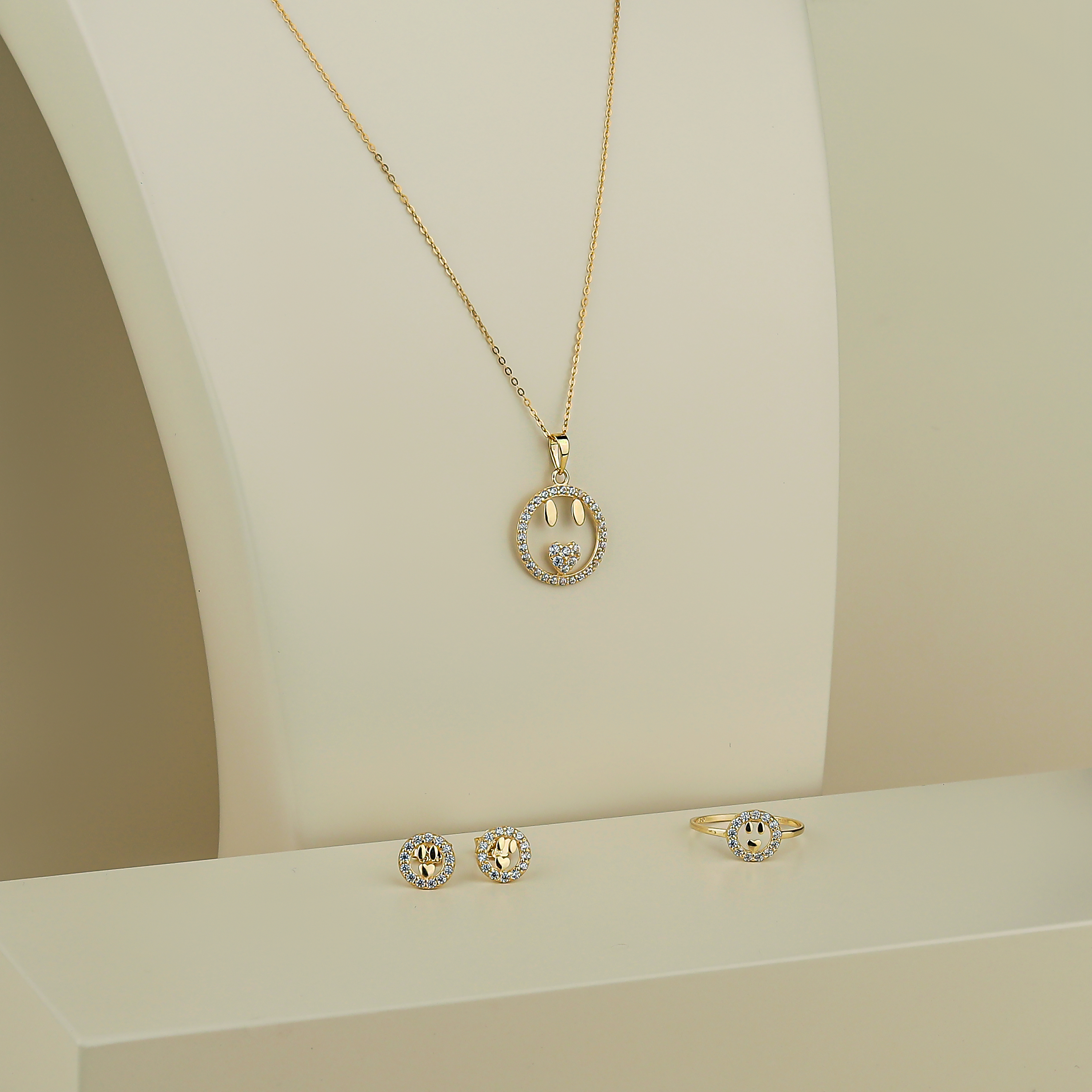 18-karat gold set for children, made in Turkey - (H-0566)